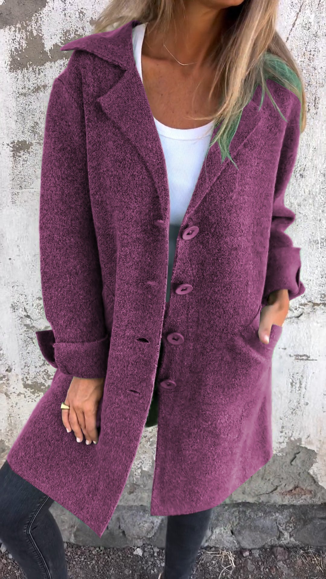 Isabella™ - Casual Long Coat With Cuffs