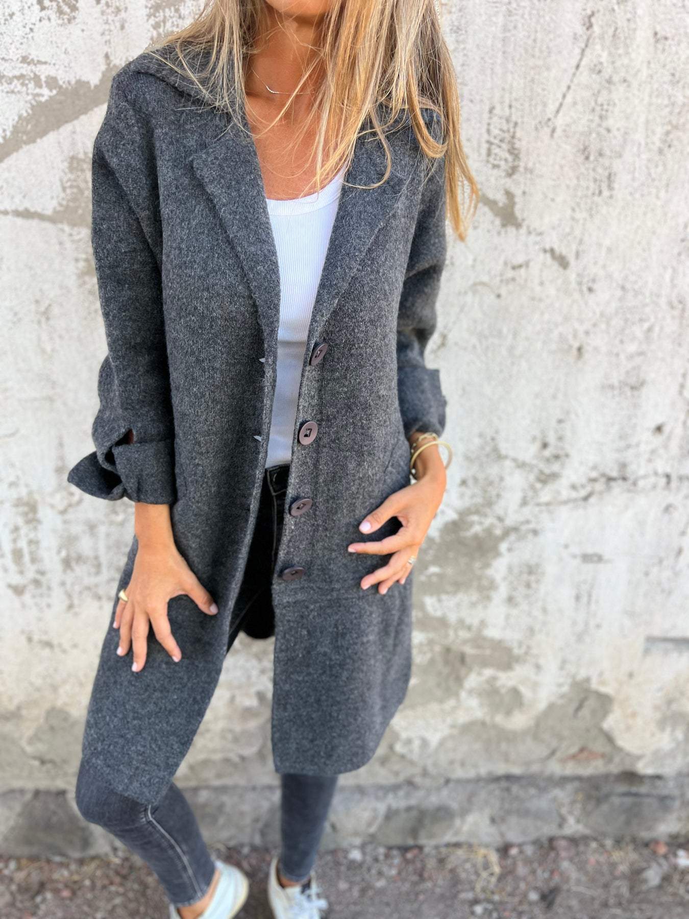 Isabella™ - Casual Long Coat With Cuffs