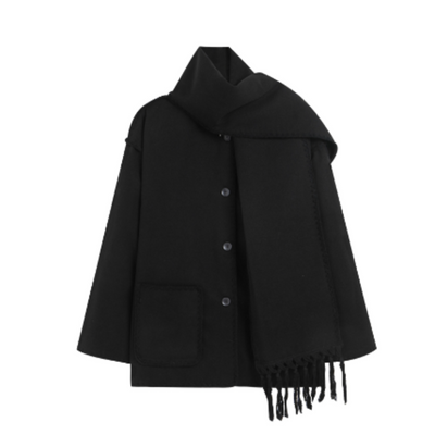 Viona™ - Comfortable wool cape jacket