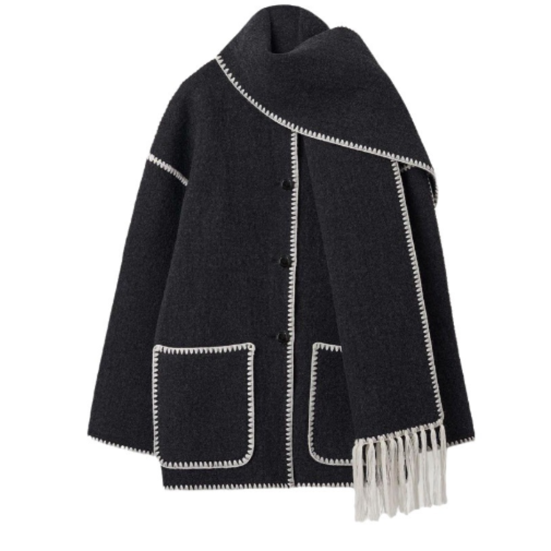 Viona™ - Comfortable wool cape jacket