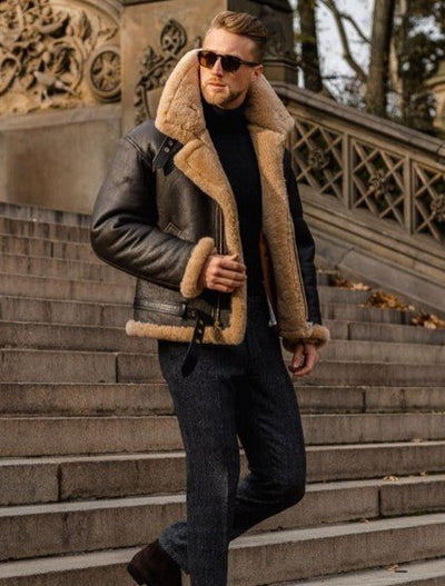 Enzo™ - Sheepskin Leather Jacket